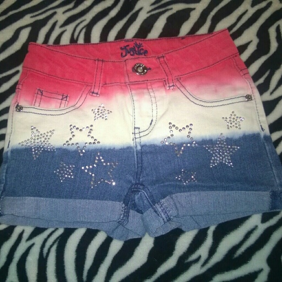 Justice Other - Justice denim patriotic shorts